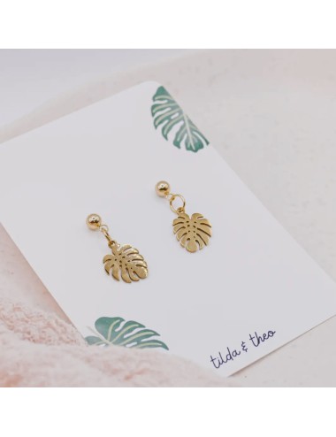 Boucles d'oreilles Monstera