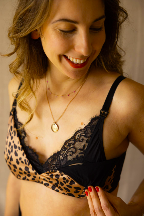 Soutien gorge d'allaitement Fauve