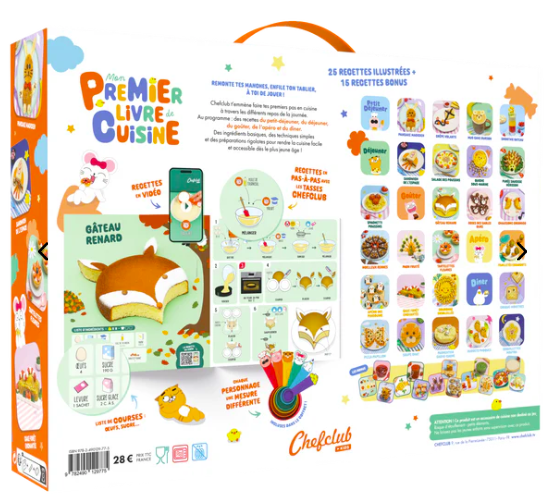 Coffret Chefclub-Mon premier livre de cuisine