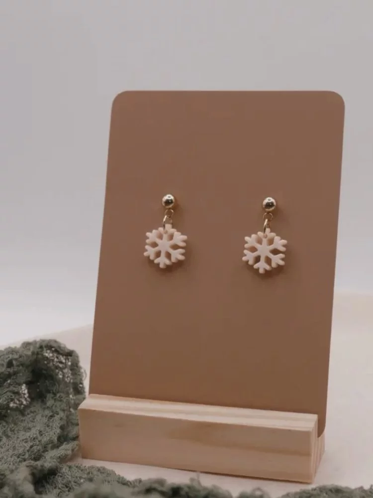 Boucles d'oreilles Snowflake