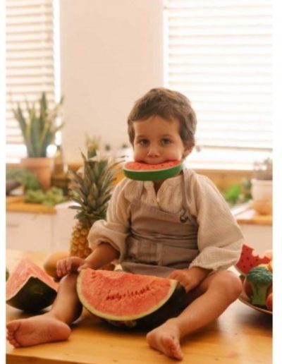 Hochet pastèque en caoutchouc