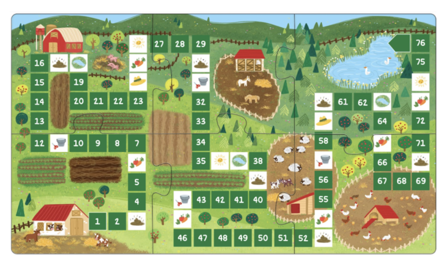 A la ferme : un livret à rabats et un jeu de société : 4+ – Image 3