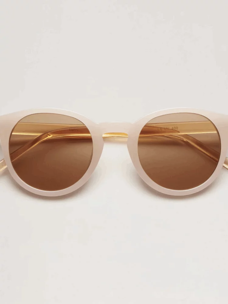 Lunette de soleil adulte rose poudré
