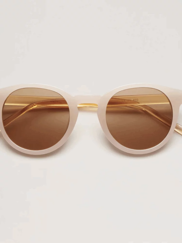 Lunette de soleil enfant rose poudré