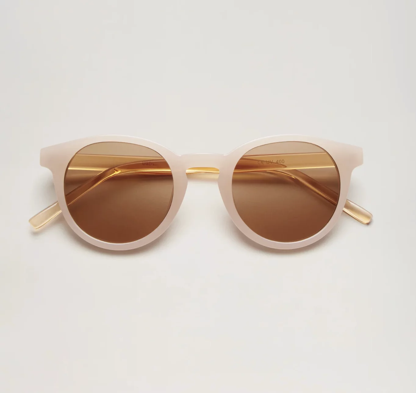 Lunette de soleil enfant rose poudré