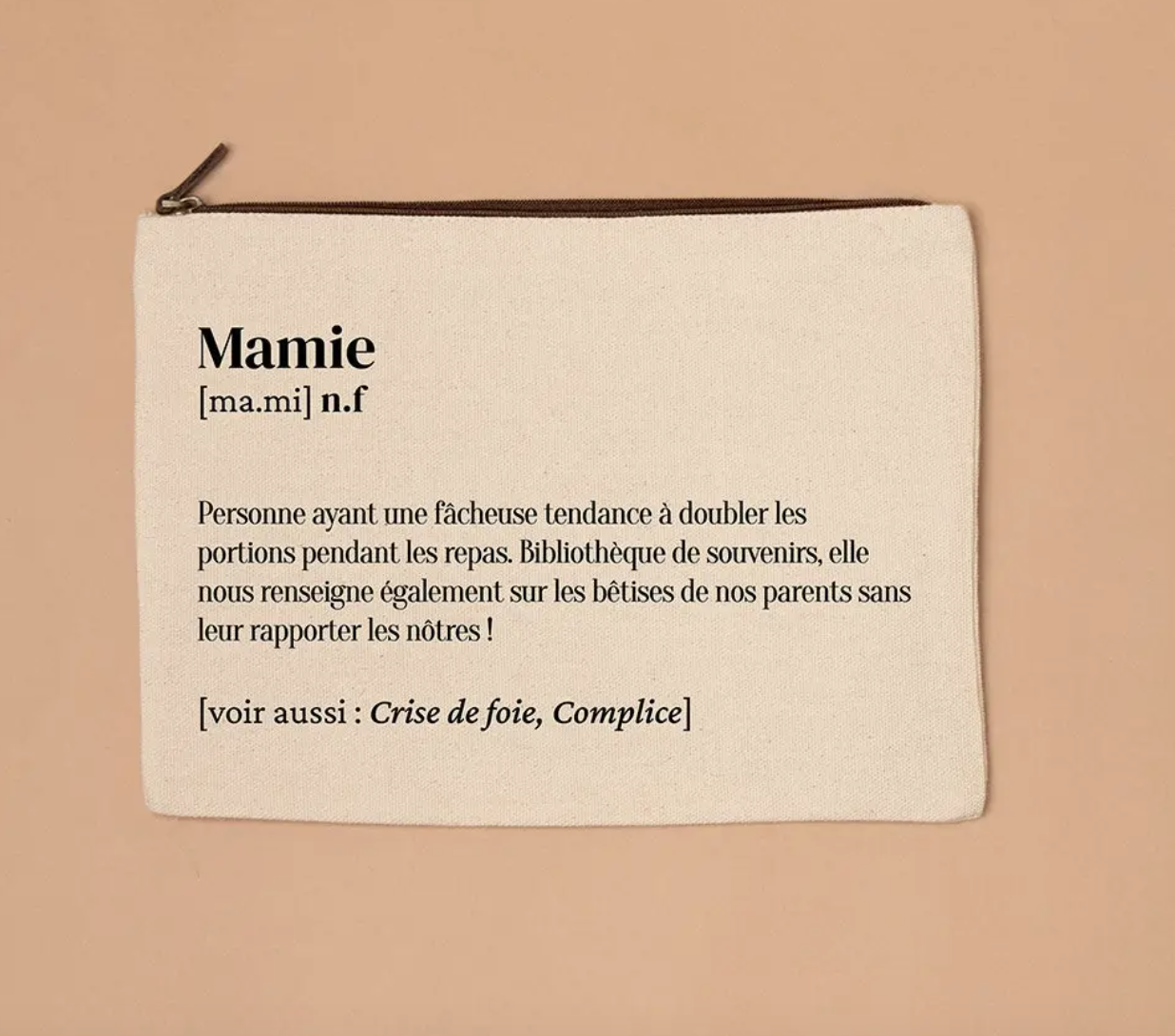 Grande trousse définition Mamie