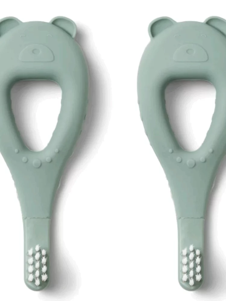Brosses à dents vert menthe