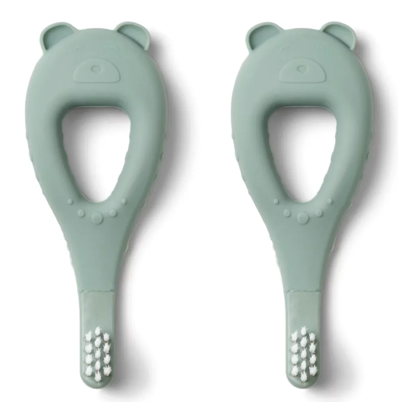 Brosses à dents vert menthe