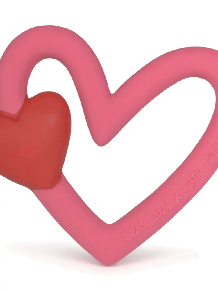 Anneau de dentition coeur