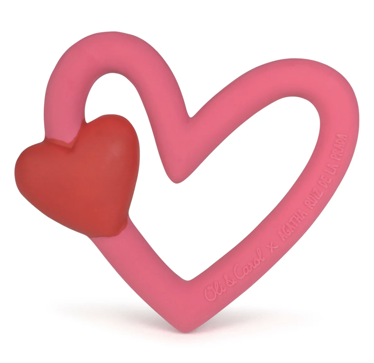 Anneau de dentition coeur