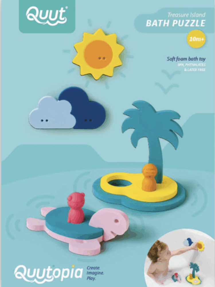 Puzzle de bain L'île au trésor