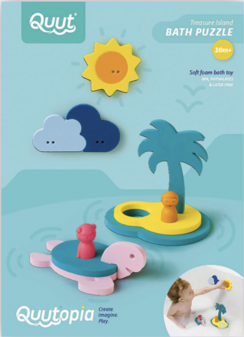 Puzzle de bain L'île au trésor
