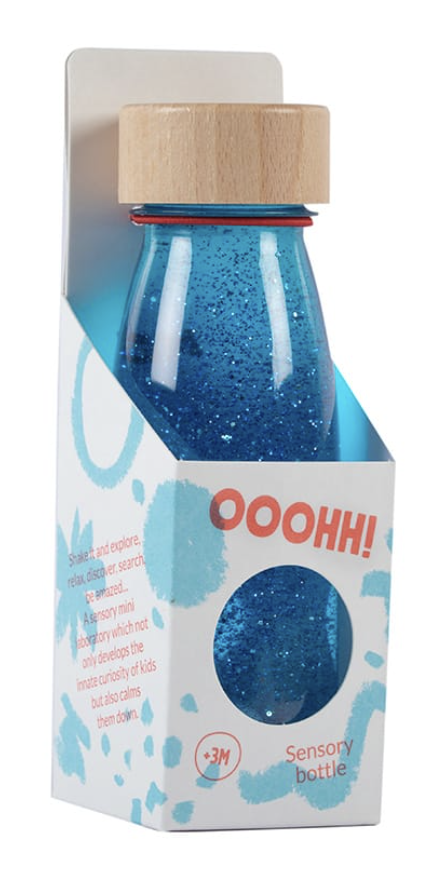 Petit Boum Bouteille sensorielle Float Bleue