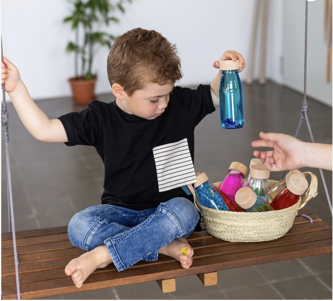 Petit Boum Bouteille sensorielle Float Bleue – Image 3