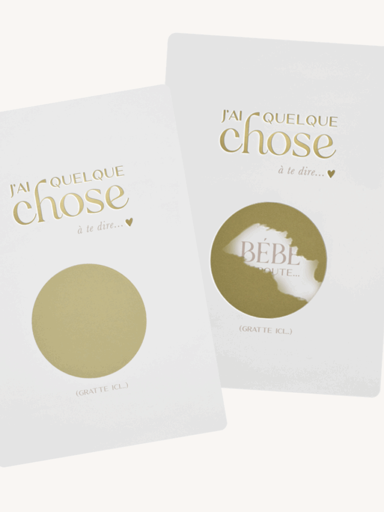 Carte à gratter - bébé en route