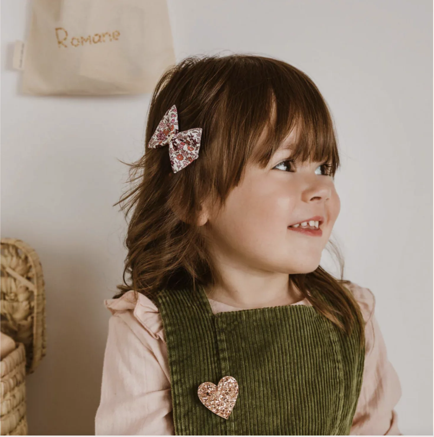 Barrette nœud ruban - Liberty Ava autumn – Image 2