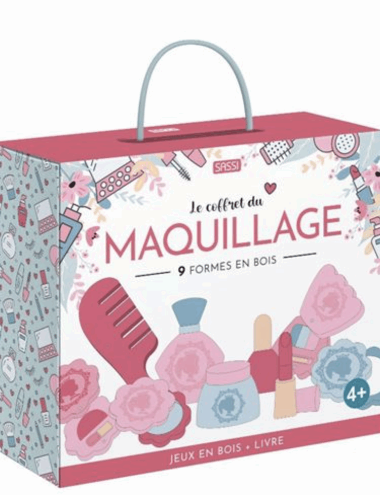 Le coffret du maquillage Jeux en bois + livre