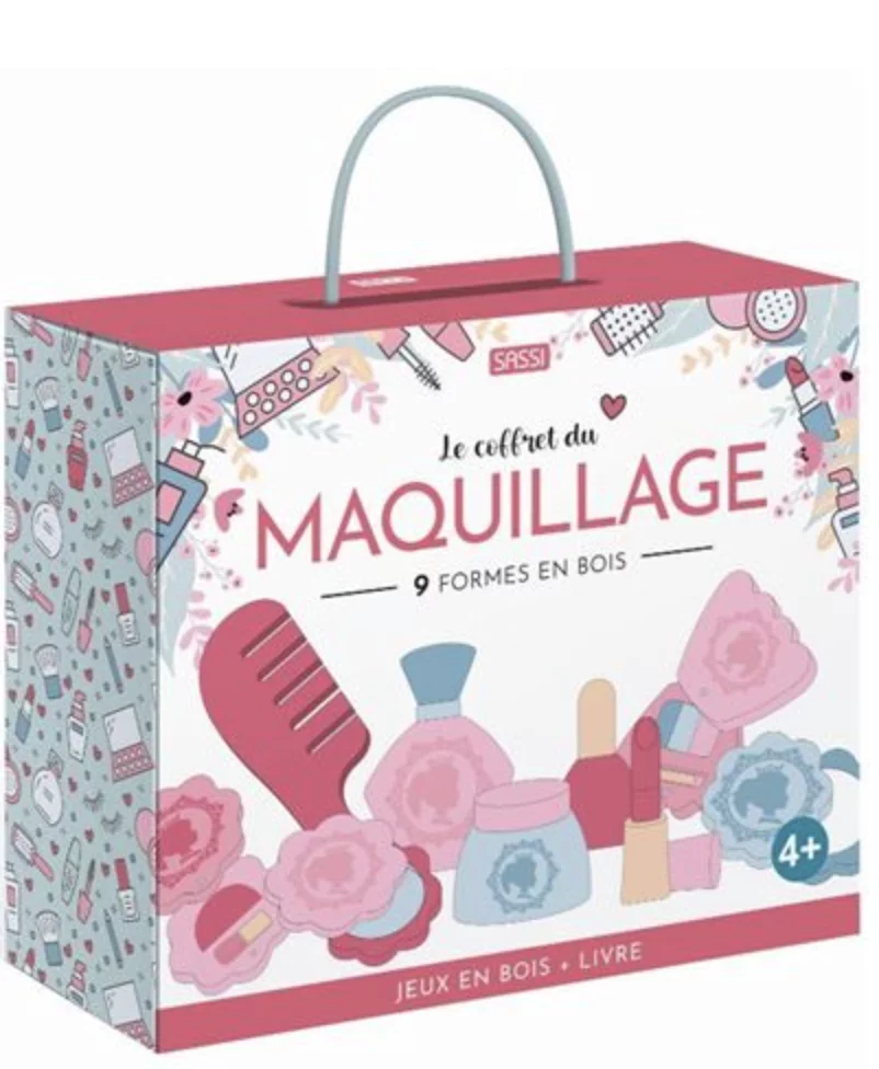 Le coffret du maquillage Jeux en bois + livre