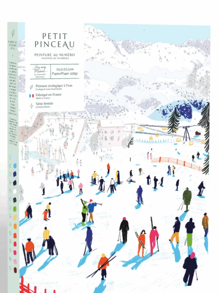 Kit peinture au numéro - Skiing among montains