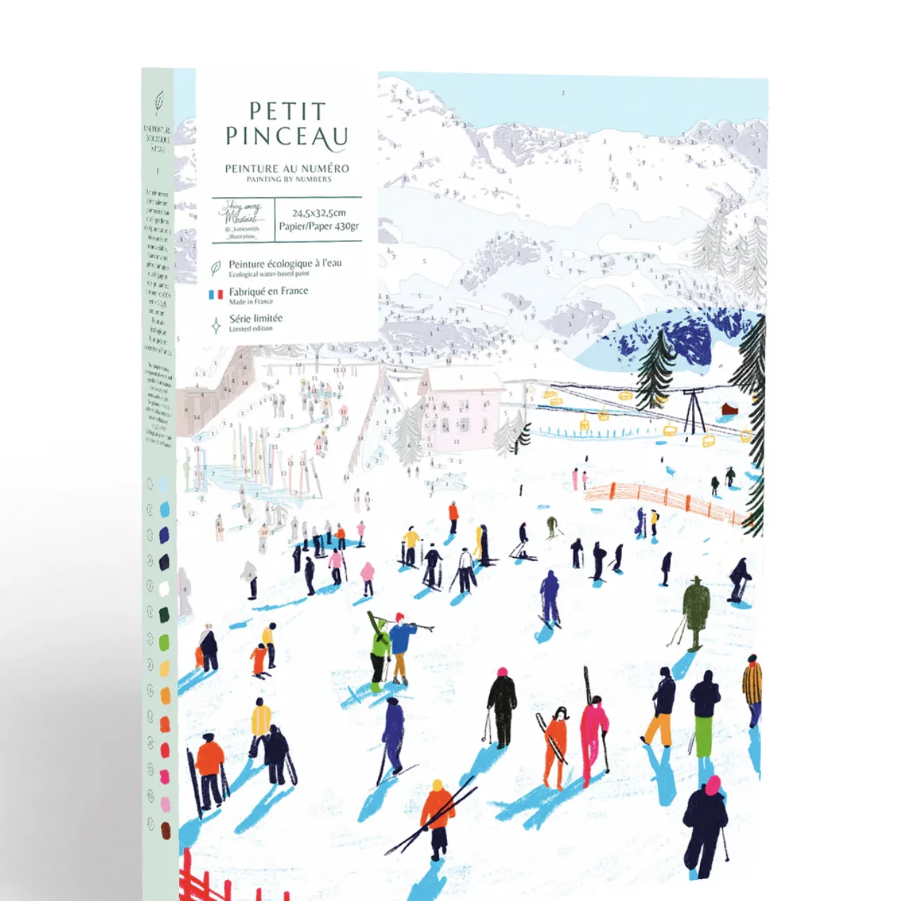 Kit peinture au numéro - Skiing among montains