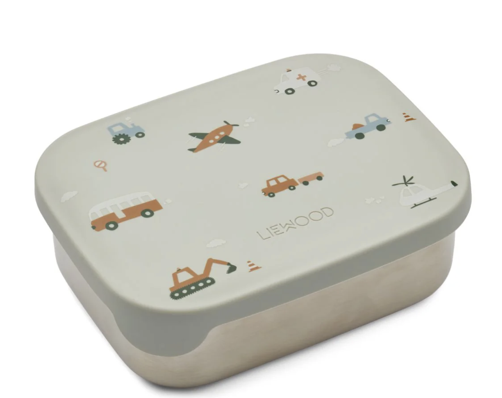 Boîte à lunch Arthur mélange véhicules/bleu