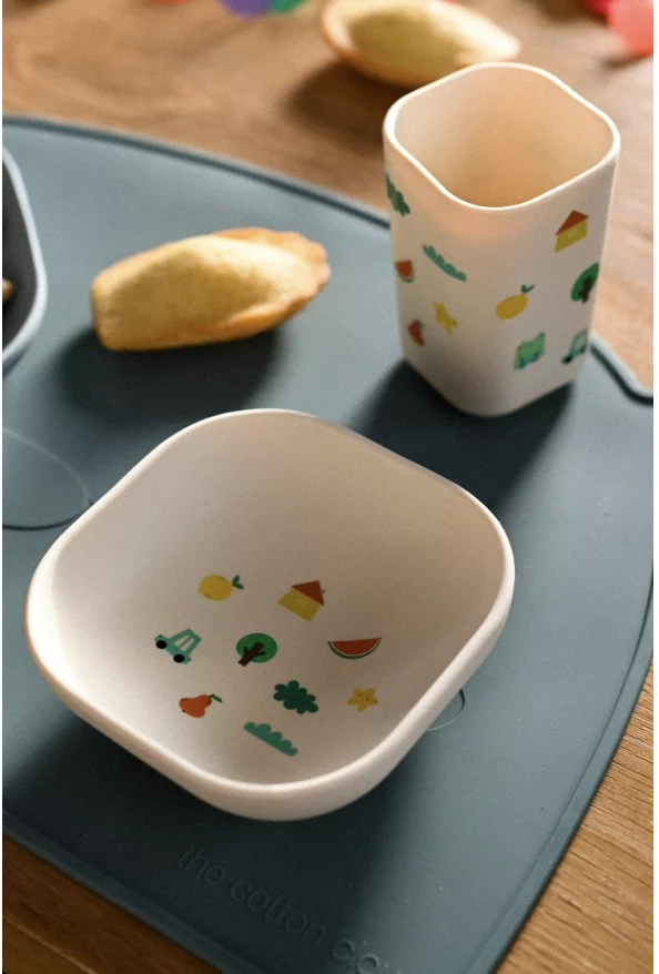set de service de table bleu – Image 2