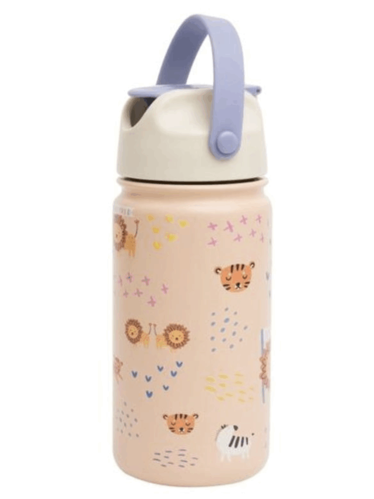 Gourde isotherme en acier inoxydable Lion sauvage