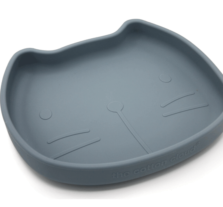 Assiette en silicone avec ventouse Pippa Bleu