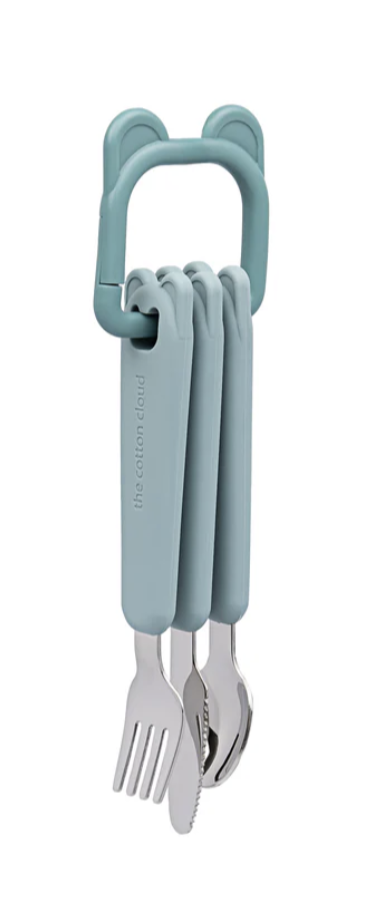 Ensemble de couverts en acier wasabi