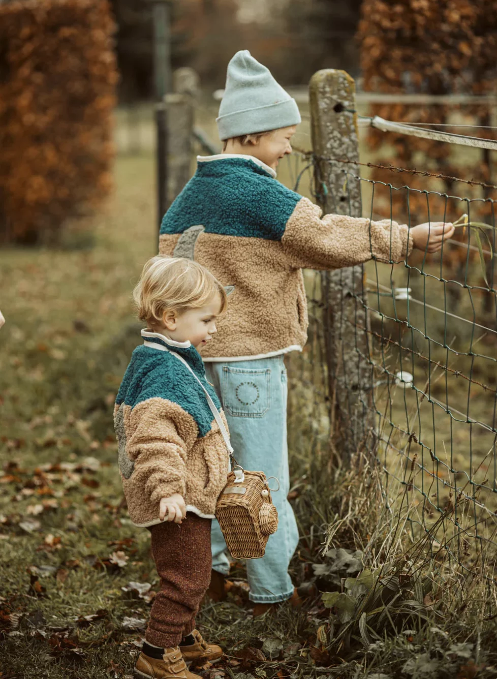Polaire petit ours en peluche VESTE LUNE bleue – Image 2