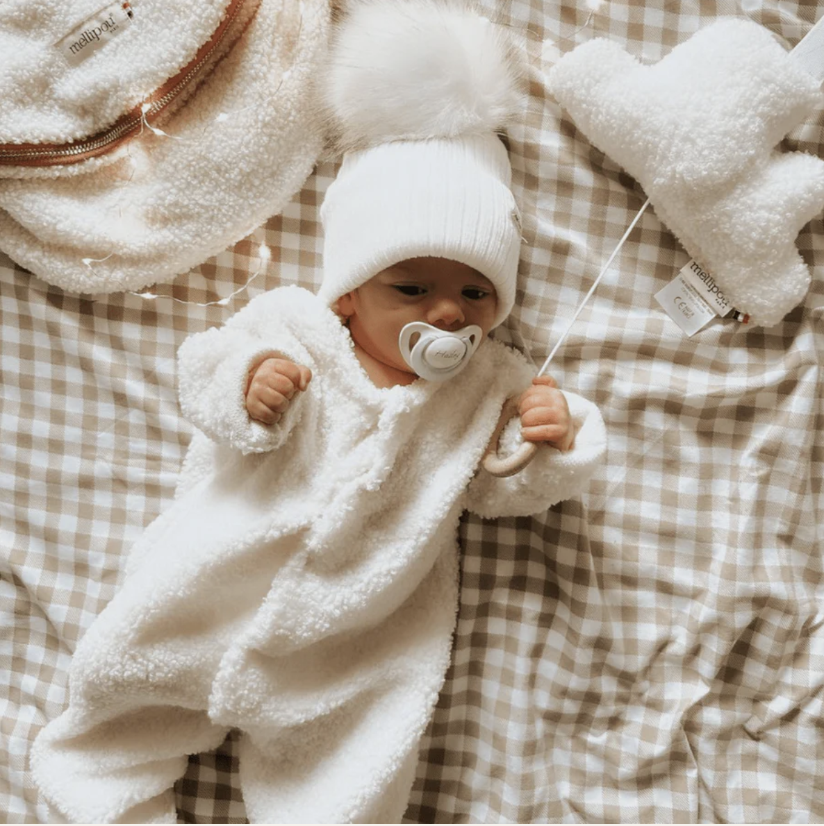 Grenouillère moumoute ecrue - Donna – Image 2