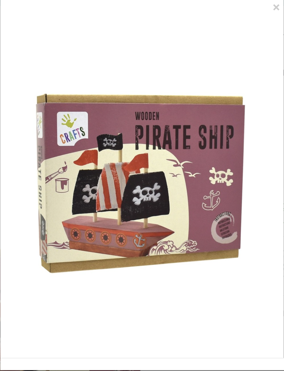 Bateau pirate en bois