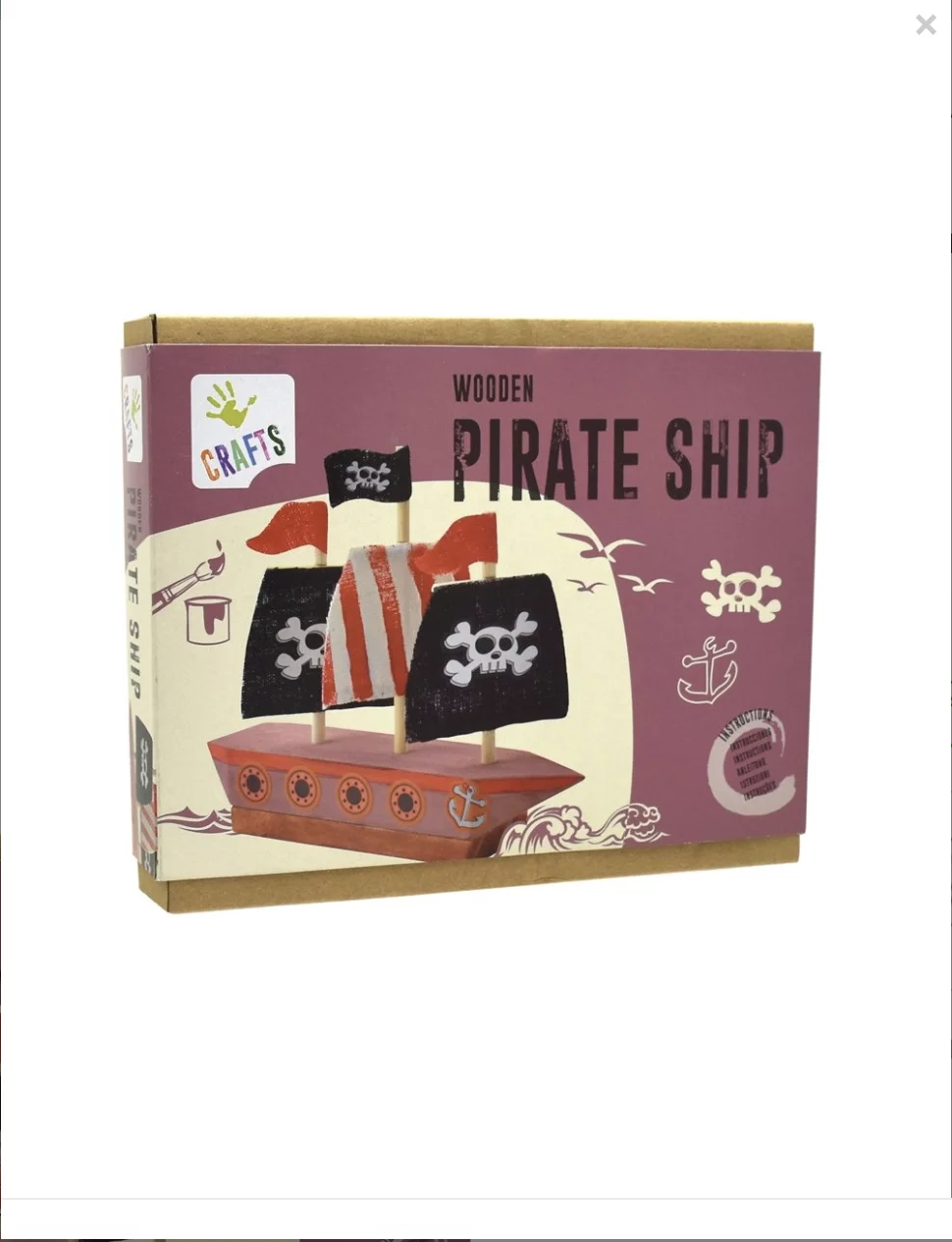 Bateau pirate en bois