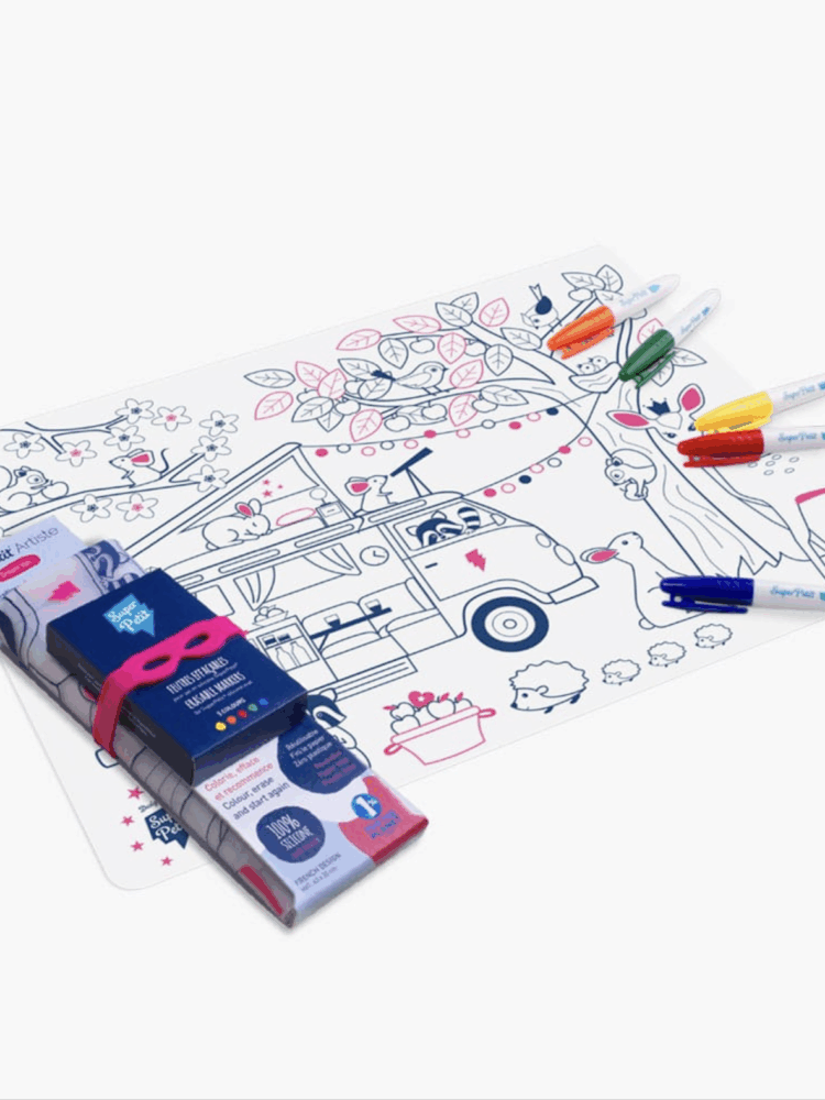 Dream Van – Set de table à colorier