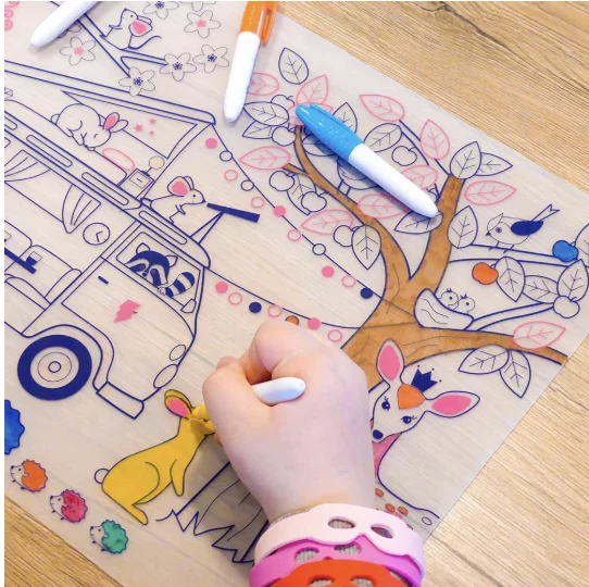 Dream Van – Set de table à colorier – Image 2