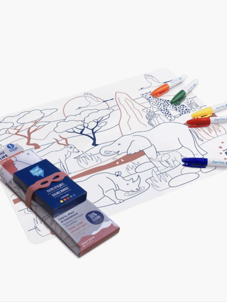 Savane – Set de Table à Colorier