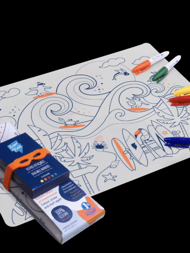 Surf Party – Set de Table à Colorier