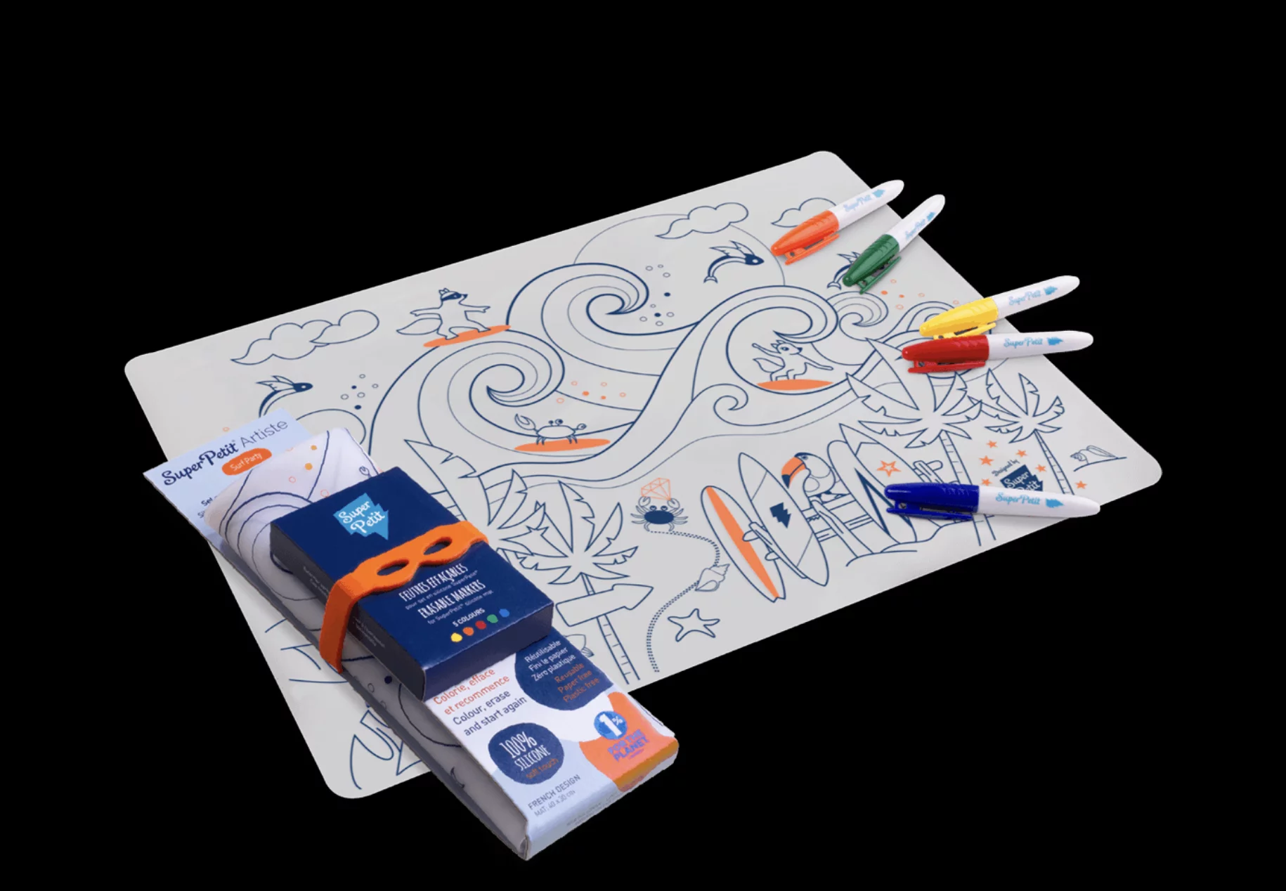 Surf Party – Set de Table à Colorier