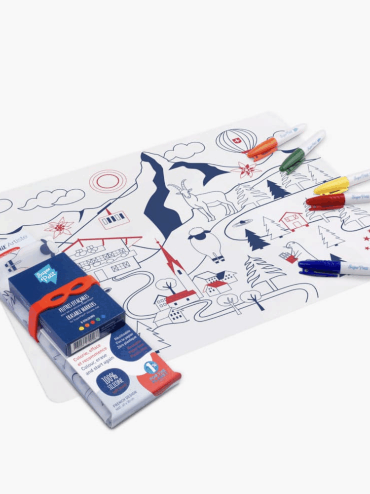 Set calendrier de l’Avent réutilisable et sa lettre au Père Noël