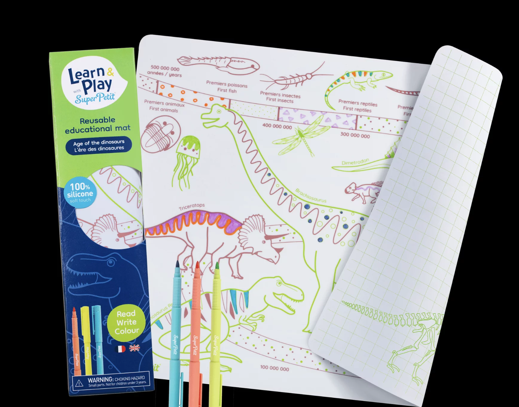 L’ère des dinosaures - Set de table à colorier