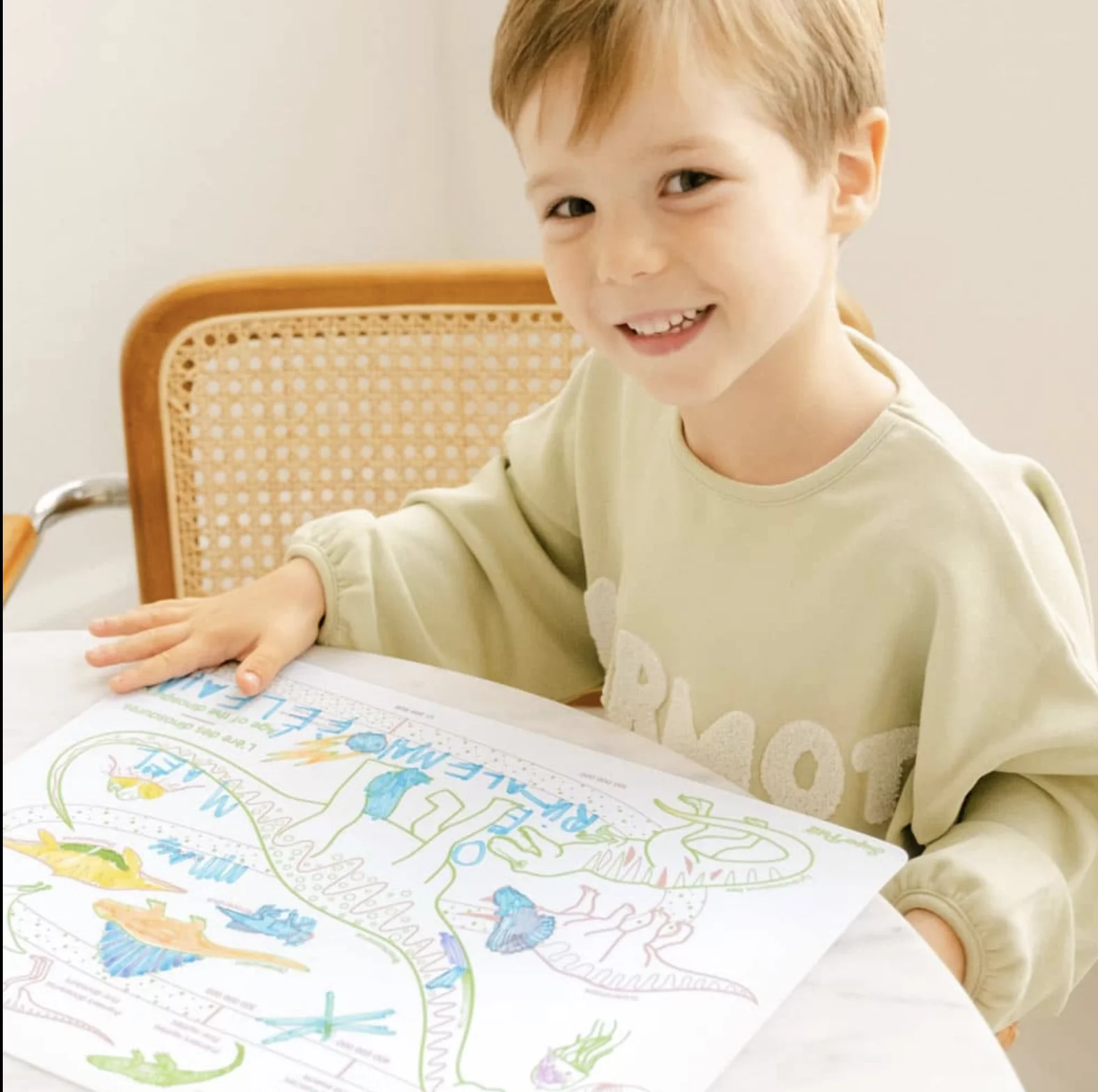 L’ère des dinosaures - Set de table à colorier – Image 2