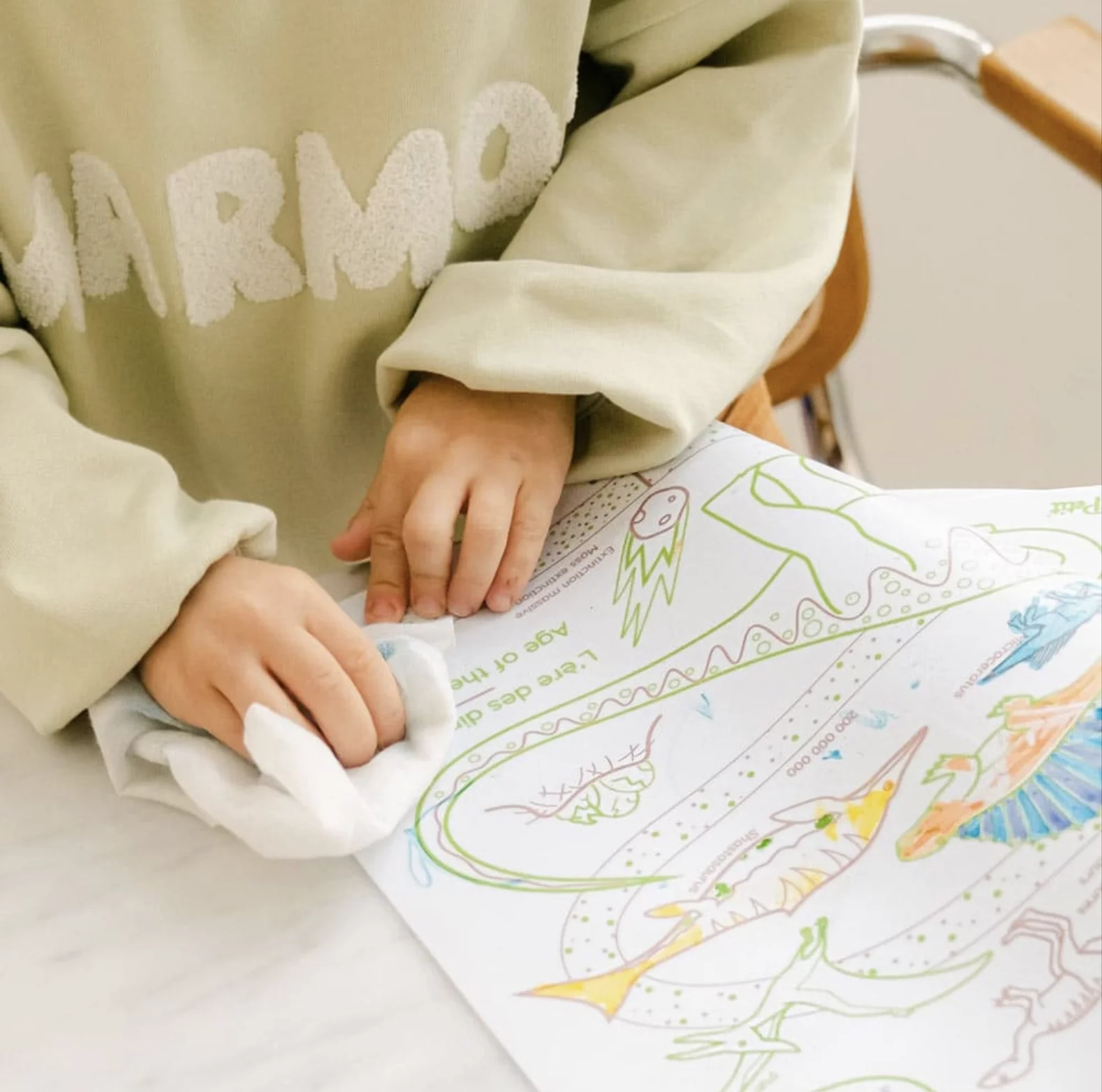L’ère des dinosaures - Set de table à colorier – Image 3