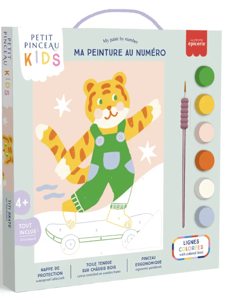 Kit de peinture au numéro pour les enfants - Titi skate