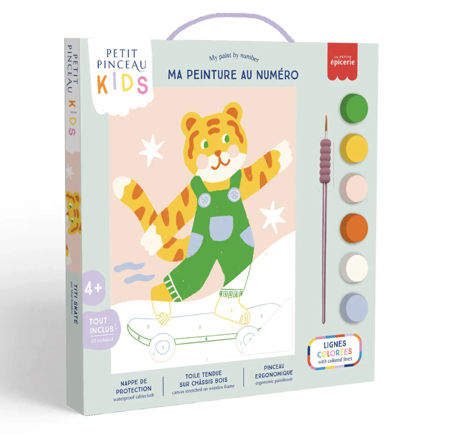 Kit de peinture au numéro pour les enfants - Titi skate