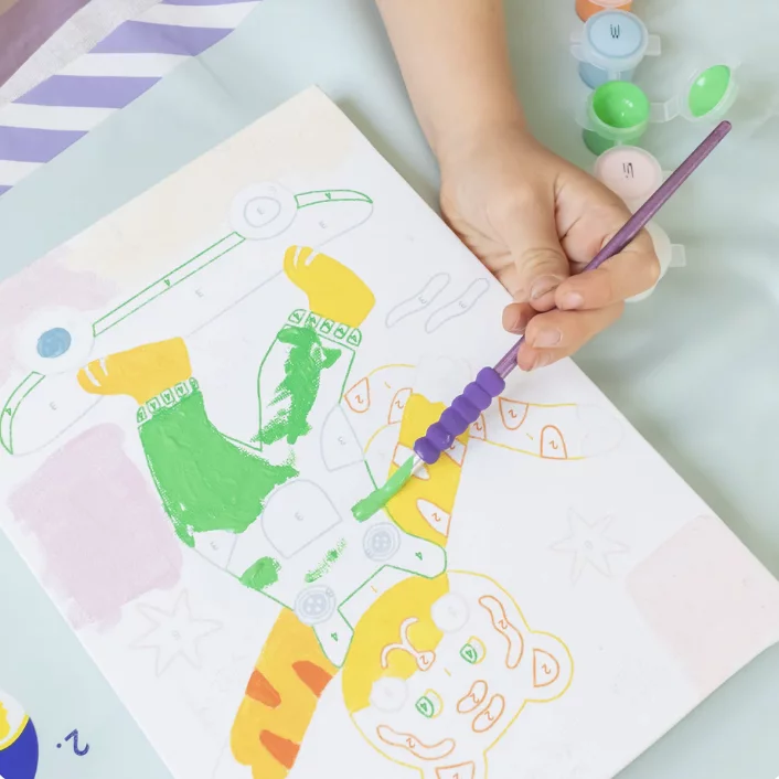 Kit de peinture au numéro pour les enfants - Titi skate – Image 3