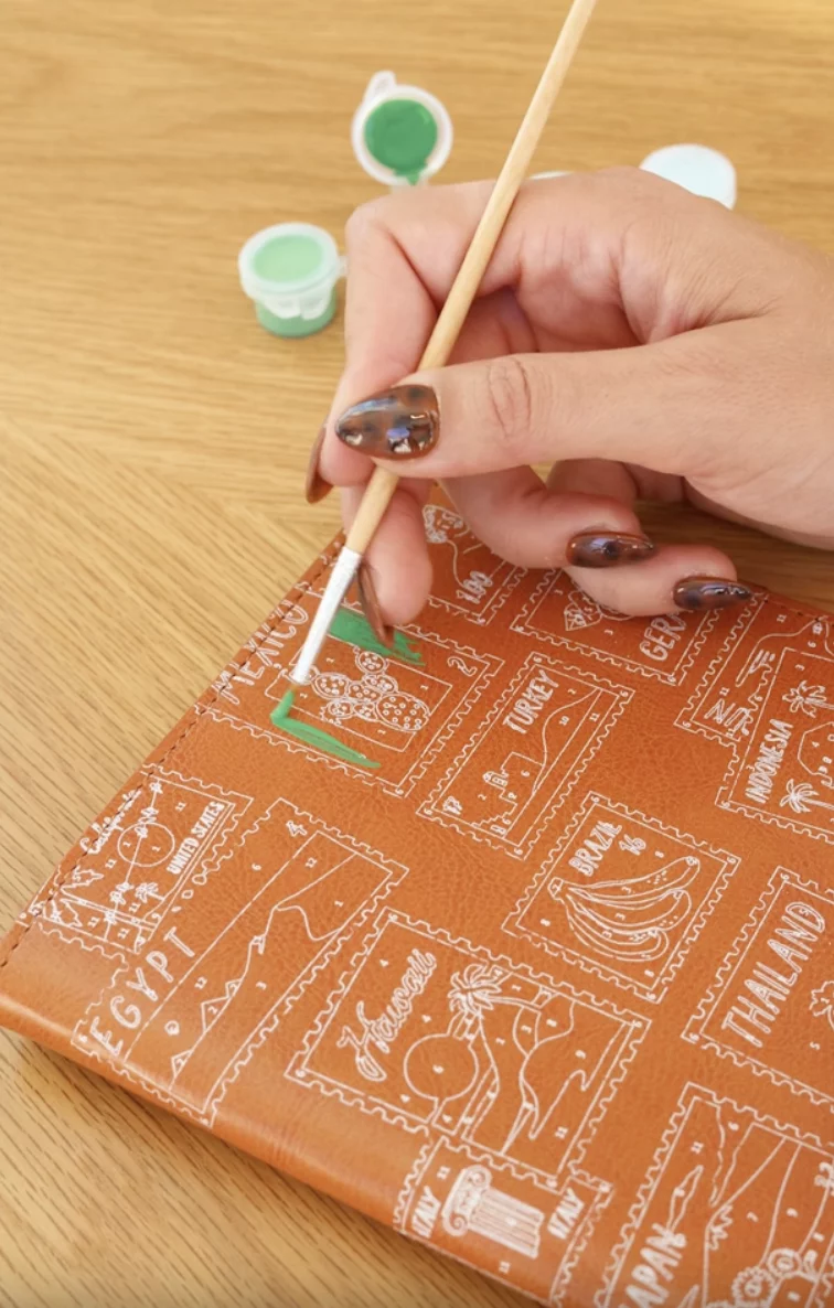 Carnet à peindre - Notebook peinture au numéro - Petit Pinceau - Timbre – Image 3
