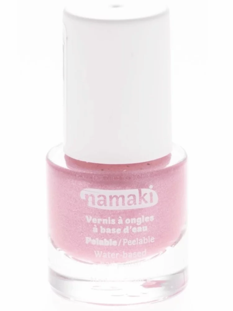 Vernis à l'eau • Rose pailleté