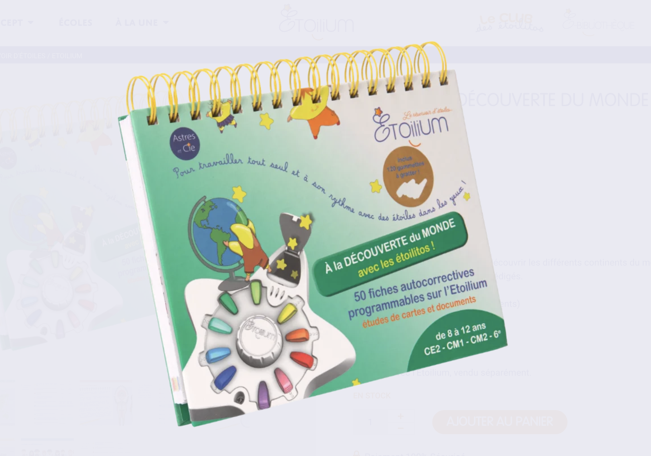 Chevalet à la découverte du monde