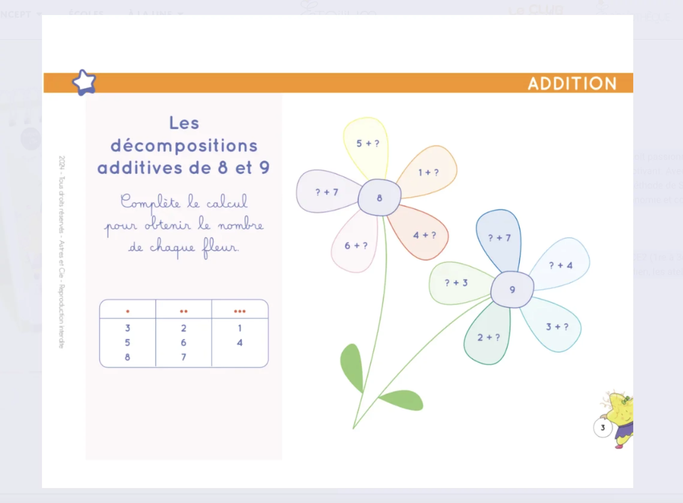 Chevalet Savoir jongler en calcul – Image 2