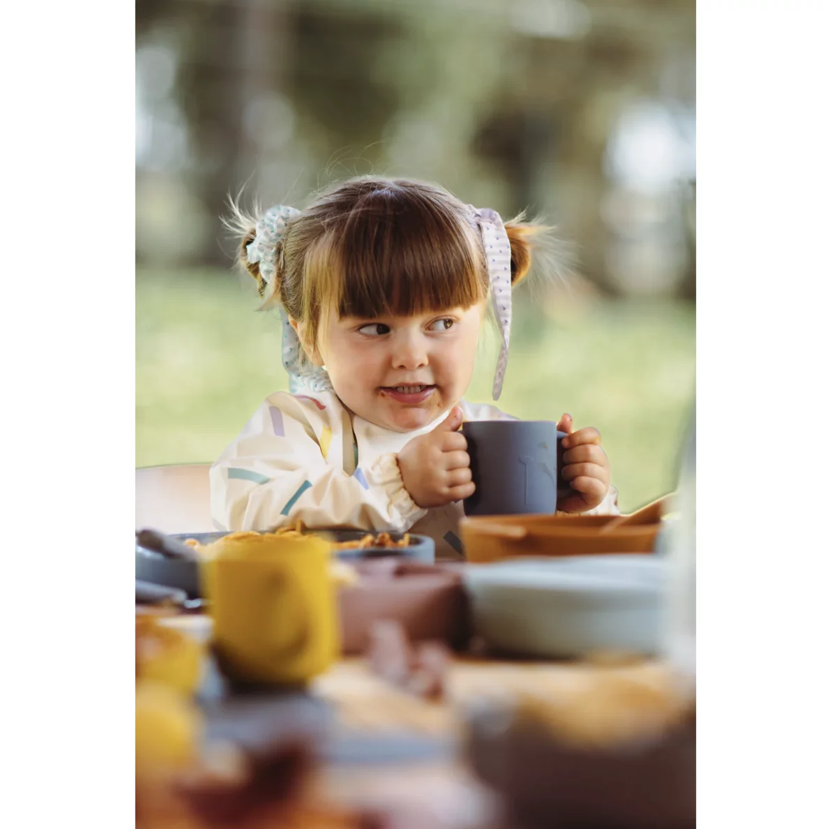 Tasse à bec en silicone Ours moutarde / cannelle en silicone – Image 2